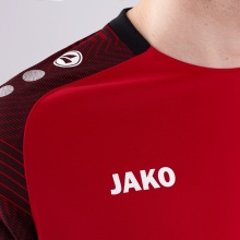 JAKO Sport-Tshirt Performance (modern, atmungsaktiv, schnelltrocknend) rot/schwarz Herren